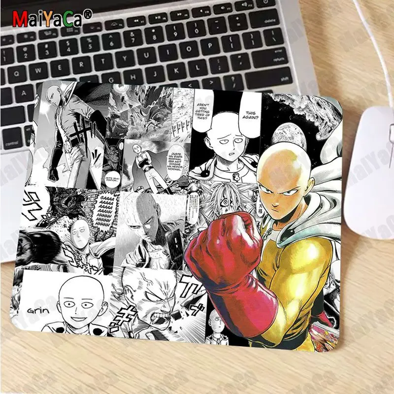 

MaiYaCa New Printed One Punch Man anime Unique Desktop Pad Game Mousepad Smooth Writing Pad Desktops Mate gaming mouse pad