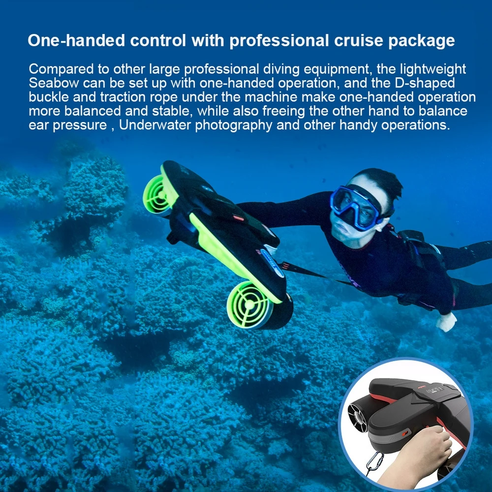 

Photographable Electric Underwater Scooter Water Sea Water Aircraft Diving Shooting Equipment Underwater Scooter with Battery
