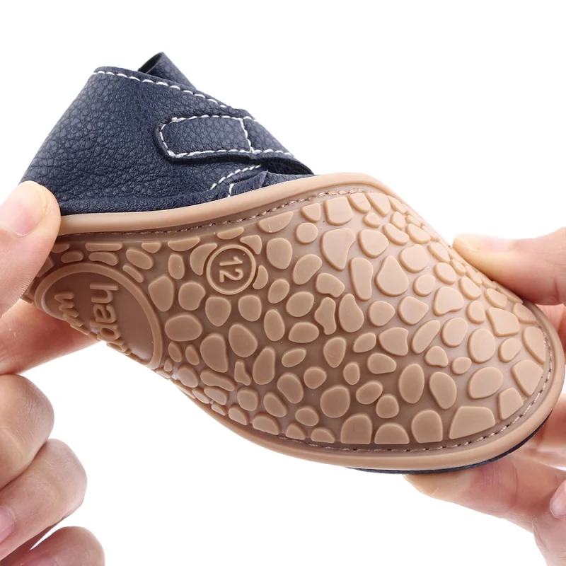 

Baby Sandals Newborn Infant Baby Boy PU Non-Slip leather Sandals Toddler Rubber Sole Solid Color First Walkers Size 0-24M