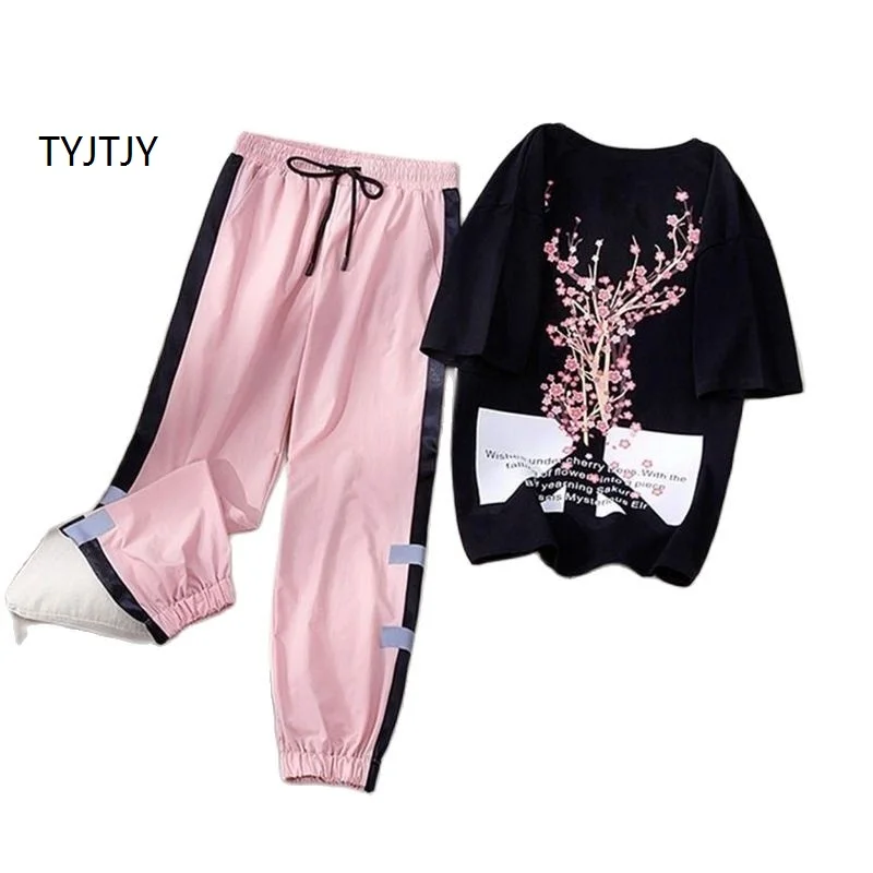 Летние 2021 новые комплекты из 2 предметов женские костюмы модный спортивный