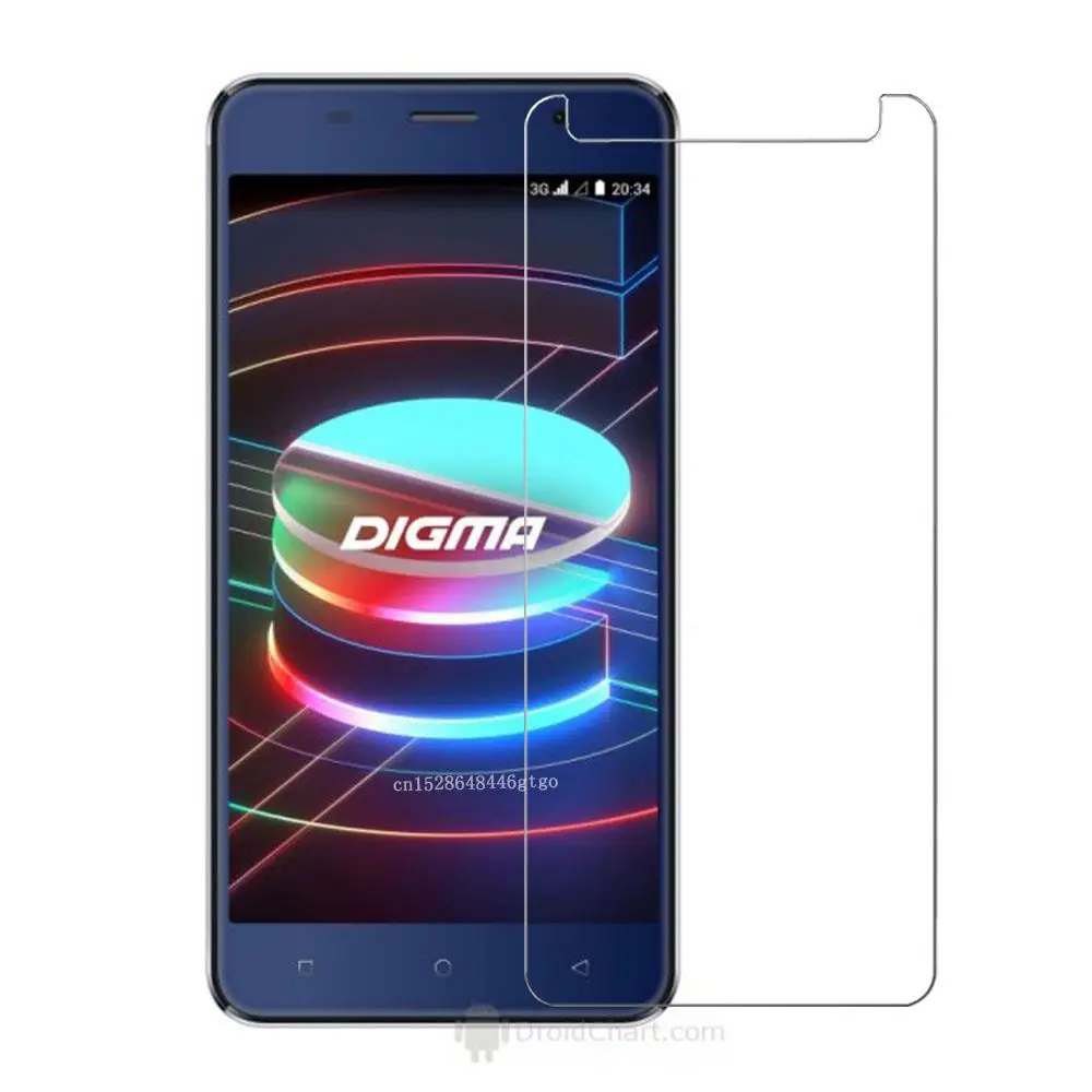 

2.5D 9H Tempered Glass For Digma LINX X1 3G Glass on Phone Film Protective Screen Protector For Digma LINX X1 3G Glass