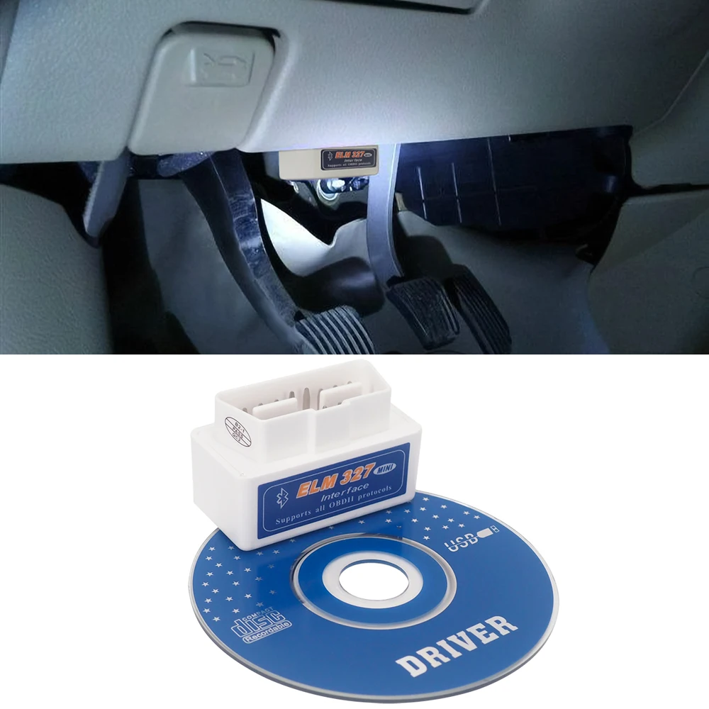 ELM327 v2.1 OB2 Bluetooth адаптер автомобильный диагностический сканер ELM 327 OBD II инструмент