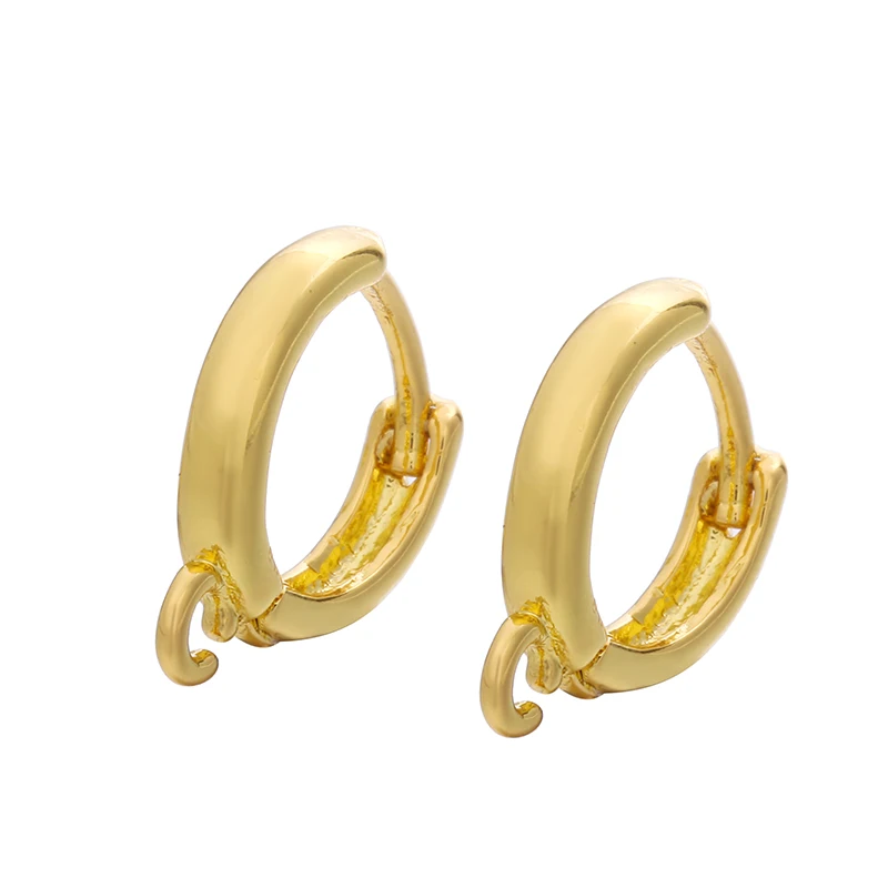 Supplies For Earwire Jewelry DIY Earring Material Round Hoop Earrings Clasps Hooks Fittings 1 Pair | Украшения и аксессуары