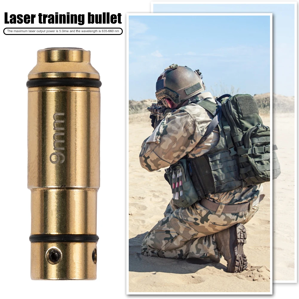 

Тренировочный картридж 45ACP 9 мм, латунный коллиматор с красной точкой и лазерным отверстием для тренировки сухого огня, аксессуары для охоты