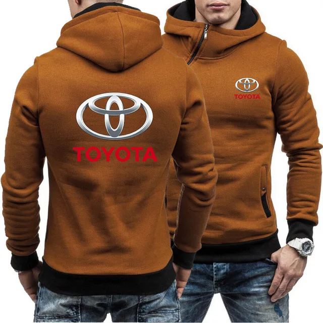 

New Fashion Men Hoody Spring Autumn Toyota Car Logo Sweatshirt Hoodies Cotton Zipper Jacket HipHop Harajuku Male Clothing