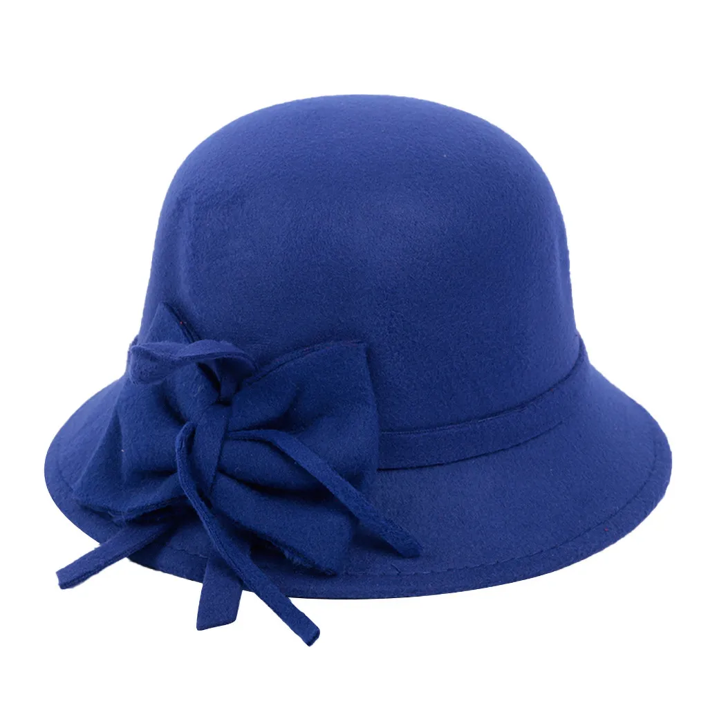 

Female Autumn Winter Fashion Casual Hat Dome British Top Hat
