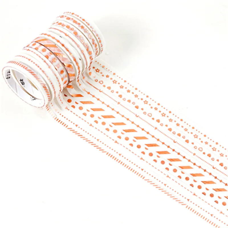 

Pure Rim Series Handbook Diary Album DIY Decorative Washi Tapes Set Scrapbook Supplies Decoration Stickers Stationery