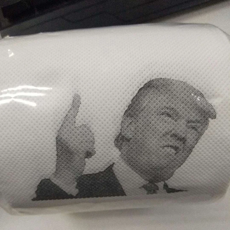 1 рулон хит президент Дональд Трамп смешные туалетные бумаги забавные новинка