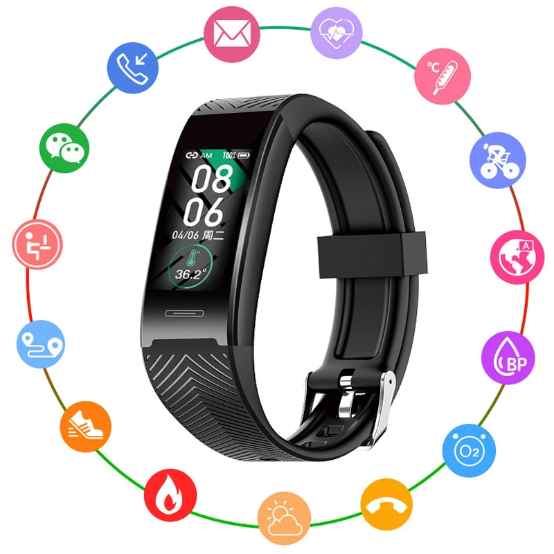

2021 new smart bracelet B7 Pro real-time heart rate 24-hour body temperature measurement smart watch customization