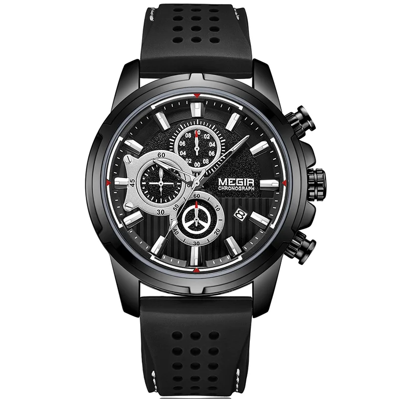 Часы наручные MEGIR мужские повседневные брендовые Роскошные спортивные в стиле