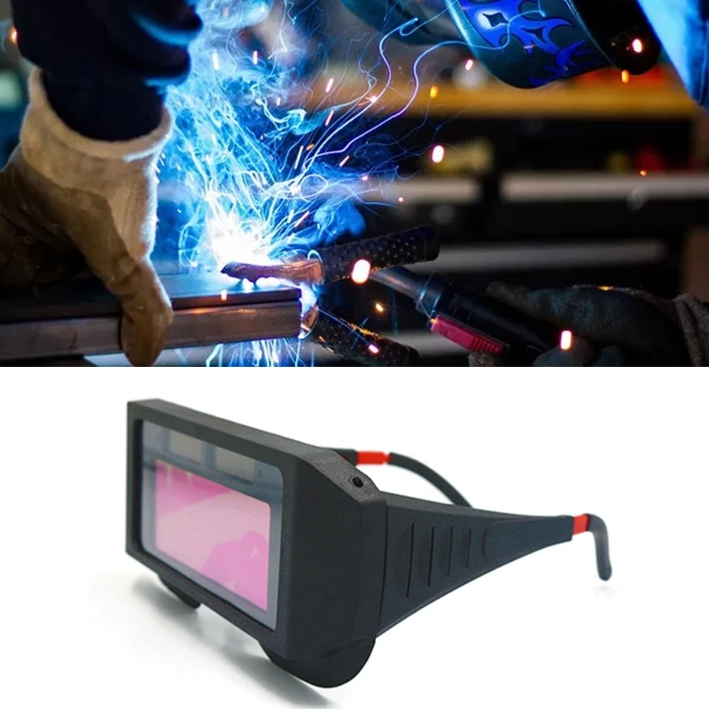 

Solar Powered Automatic Dimming Welding Goggles Sensor Welder Protective Glasses