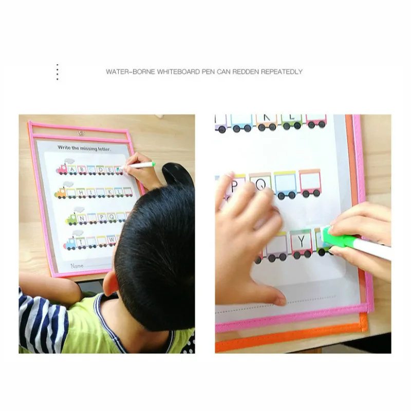 30 шт./компл. прозрачная сумка для хранения документов файлов карман