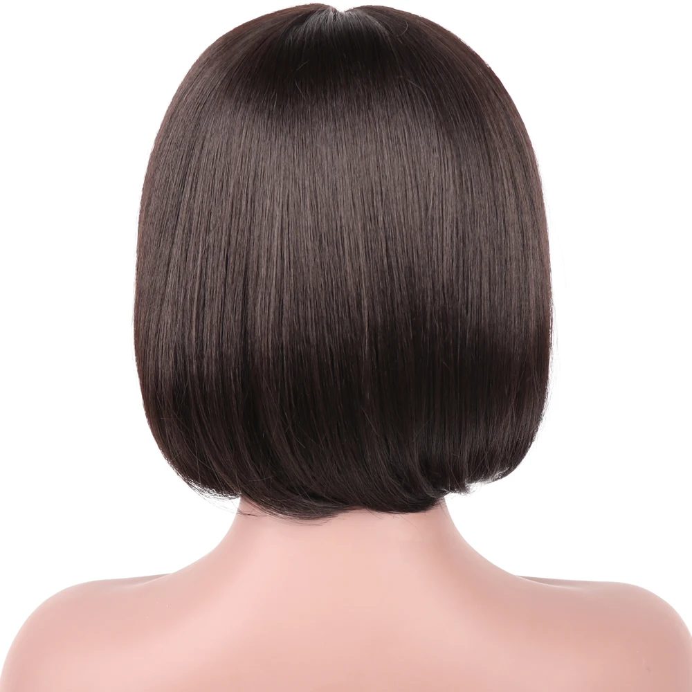 

Black Star Hair Women's Wig 10inch Straight Layers Natural Color 130% Density Wigs 120g Synthetic Hair wigs for Women