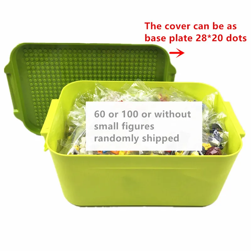 100 60 город Совместимость строительных блоков DIY Legoingly ящик для хранения мальчиков