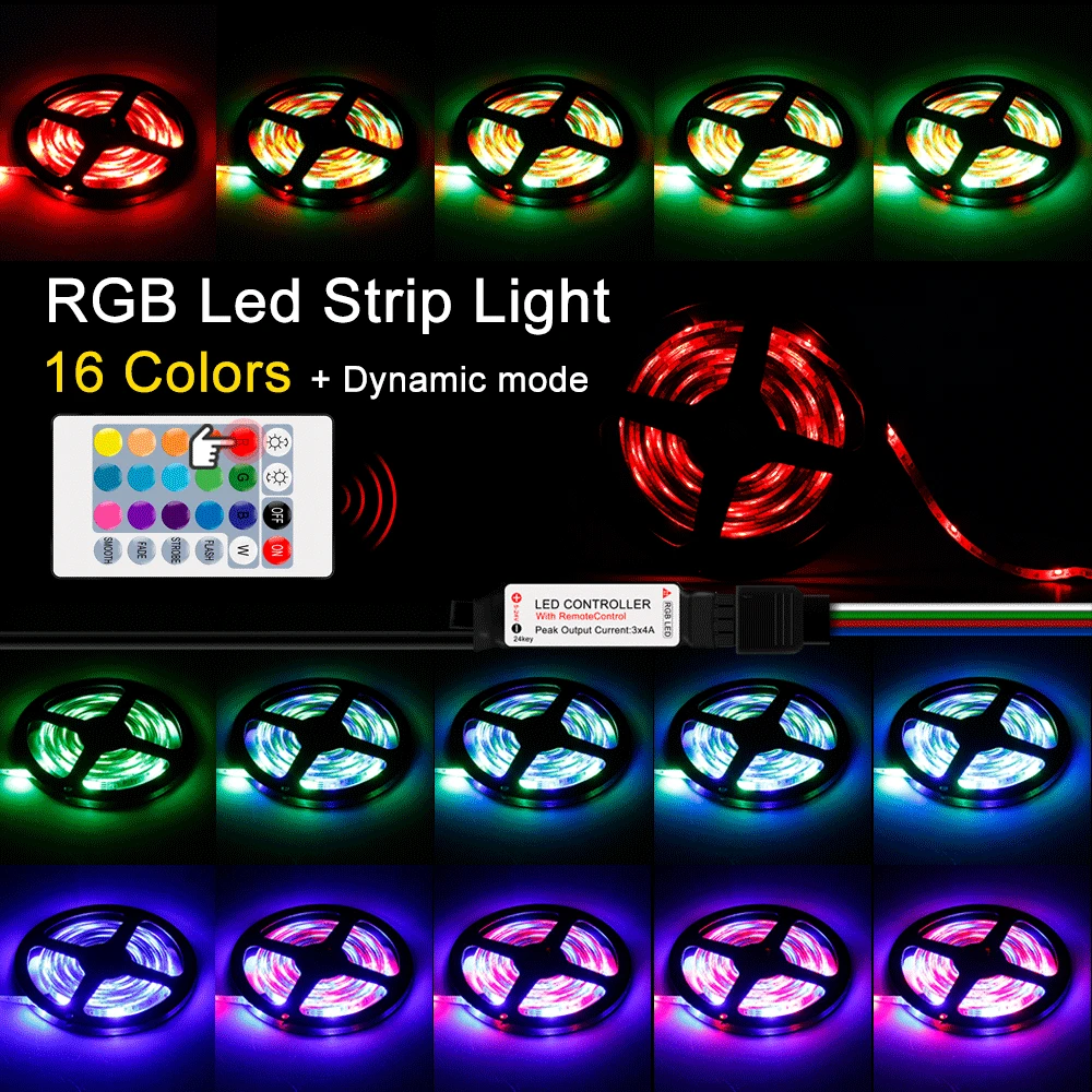 Светодиодная ленсветильник RGB 2835 водонепроницаемая лента rgb 5 В Диодная s гибкая