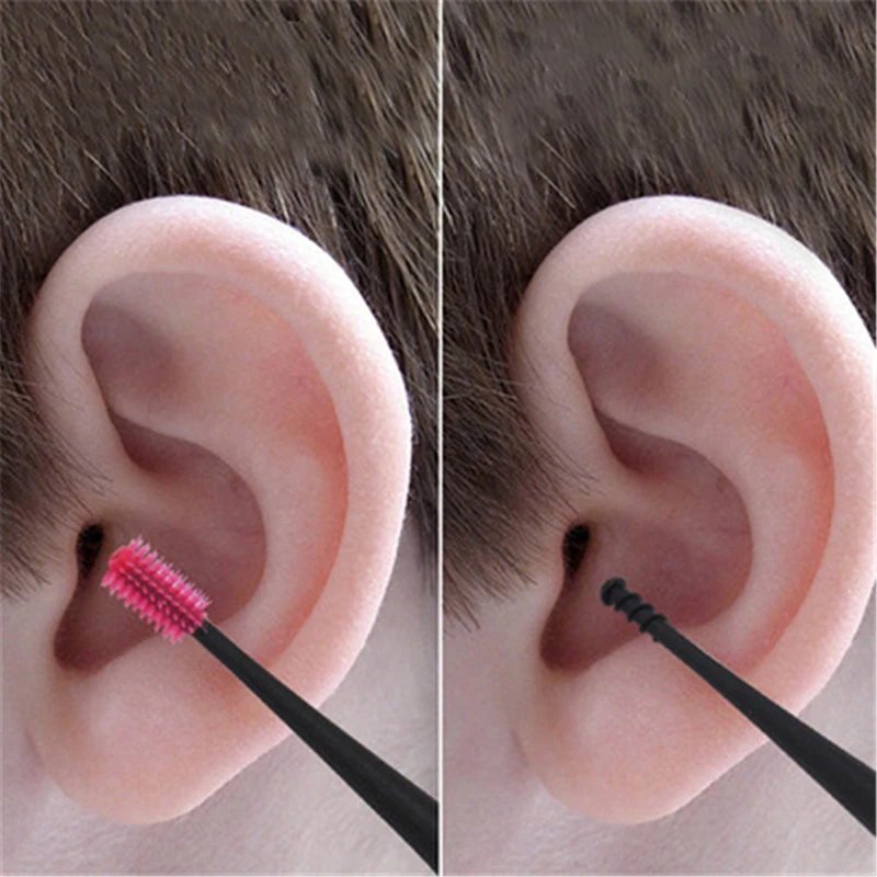1 шт. двусторонняя силиконовая ложка для удаления ушей | Красота и здоровье