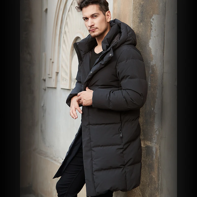 HIGHROCK новая зимняя Мужская/Женская/парная модель куртка с капюшоном на гусином