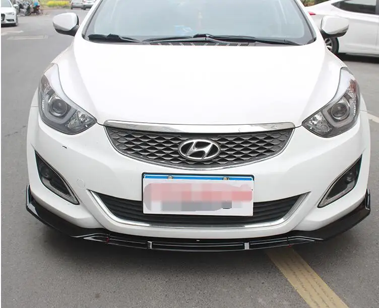 ForHyundai Elantra Боди Комплект спойлер 2012-2015 для ABS задний бампер диффузор защитные
