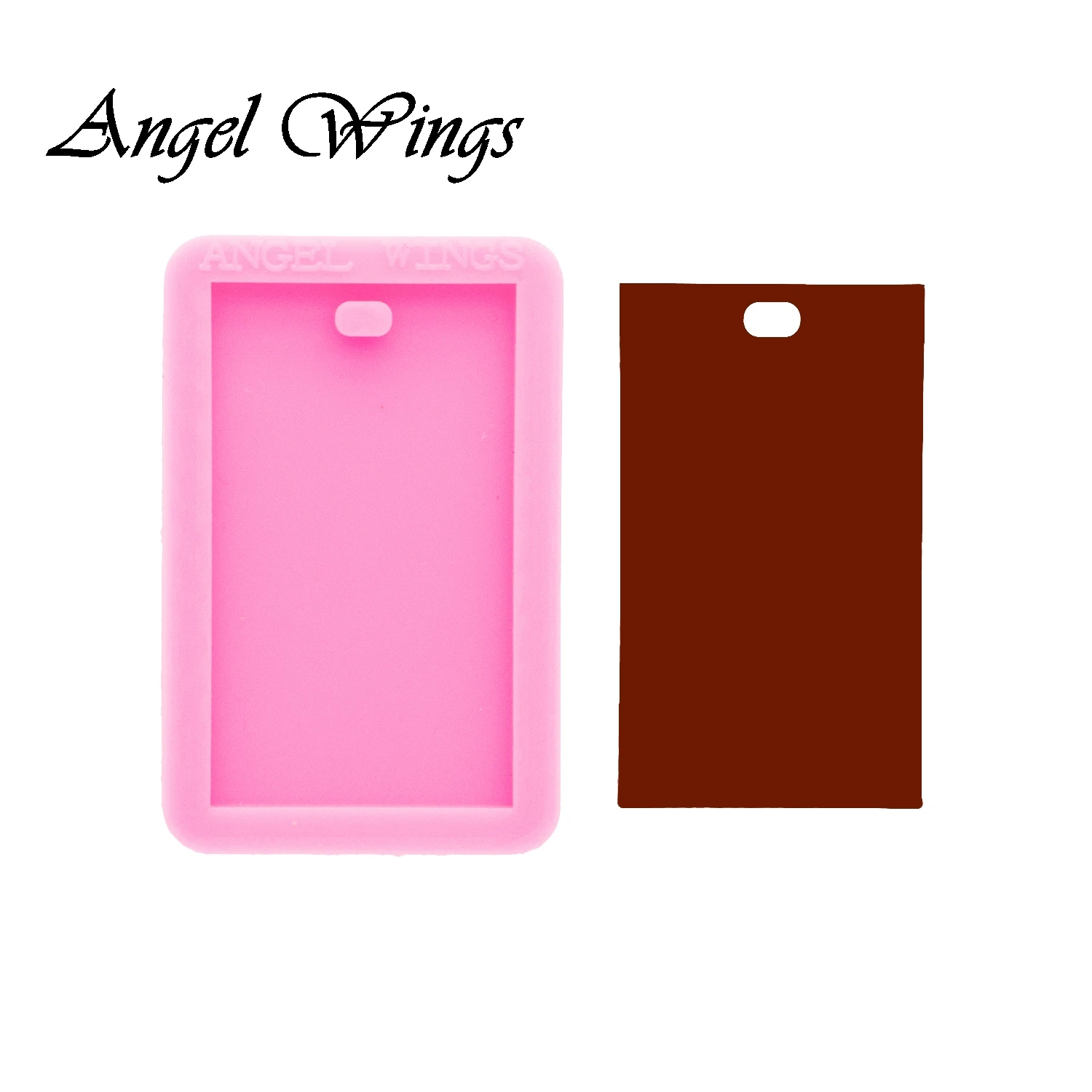 Прямоугольный брелок силиконовые формы DIY ожерелье ювелирные изделия блестящая