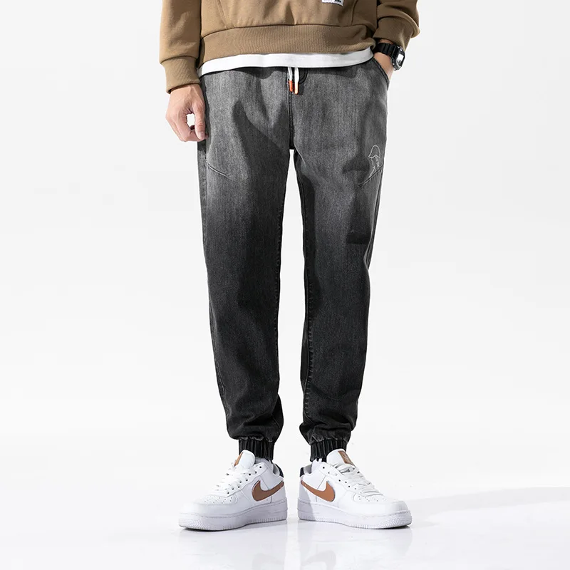 

FGKKS Fashion Men's Pants Casual Loose Cotton Cool Pants With Pocket Men's Clothing Ropa Hombre Elastic Waist Joggers Male Pants