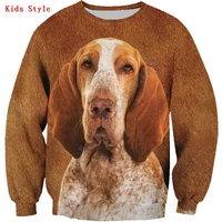 bracco italiano 3d printed hoodies pullover boy for girl long sleeve shirts kids funny animal sweatshirt