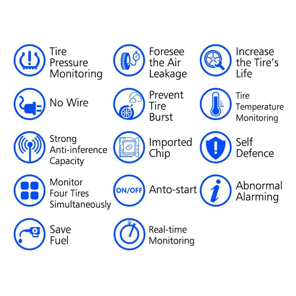 TPMS система контроля давления в шинах Супер lcd универсальная для 6 колес автобуса