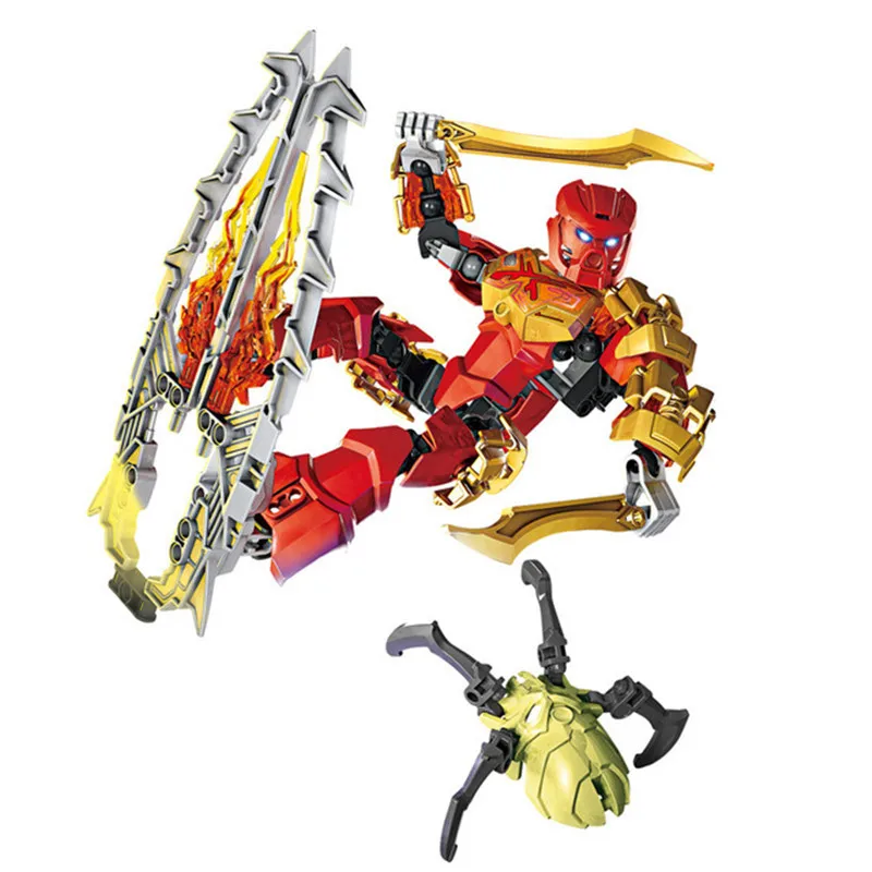 Фигурки игрушечные Bionicle Tahu/Kopaka/Onua/Lord Master череп огня/лед/Земля/паук совместимые с