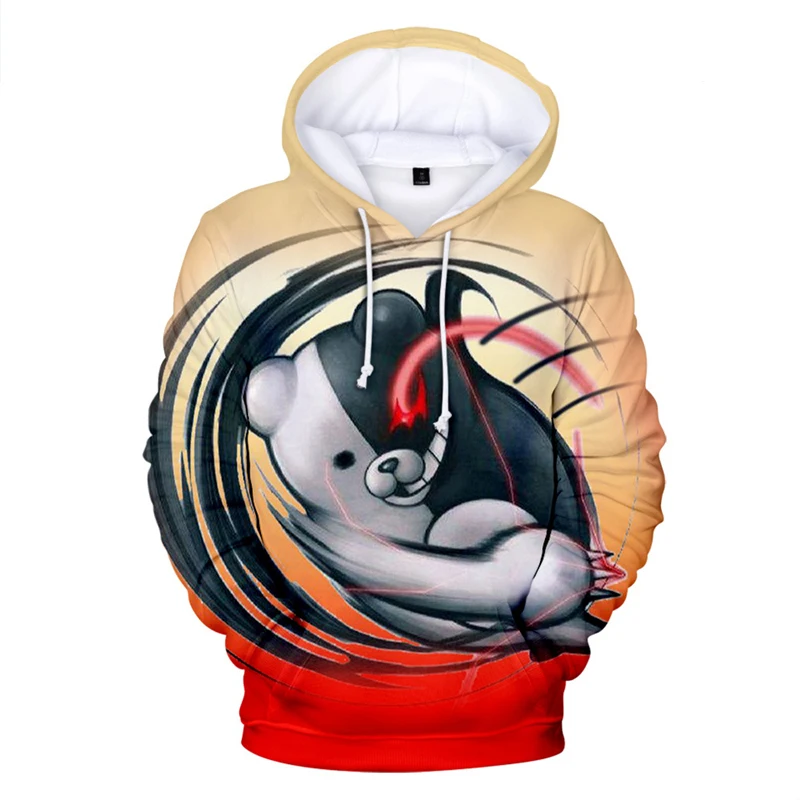 Толстовка с капюшоном Danganronpa свитшот длинным рукавом и 3d принтом одежда для игр