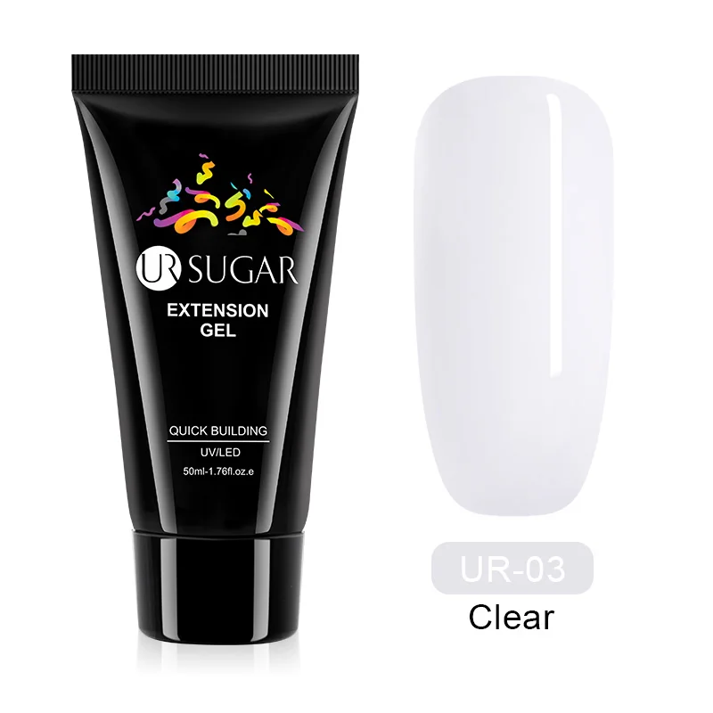 Ur Sugar 30 г полигелевый удлинитель для пальцев, кристально-Желейный гель для ногтей, УФ светодиодный твердый гель, акриловый строительный УФ-гель - Цвет: 121