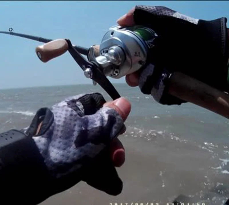 Ryojin перчатки для рыбалки с тремя пальцами защита от солнца износостойкие