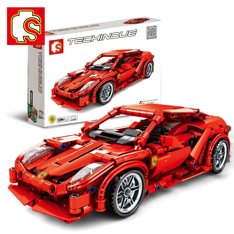 

Technic 701501 603PCS Super Racing Car FRR-458 compatible creator Champion Building Blocks Bricks DIY boys toys birthday gifts