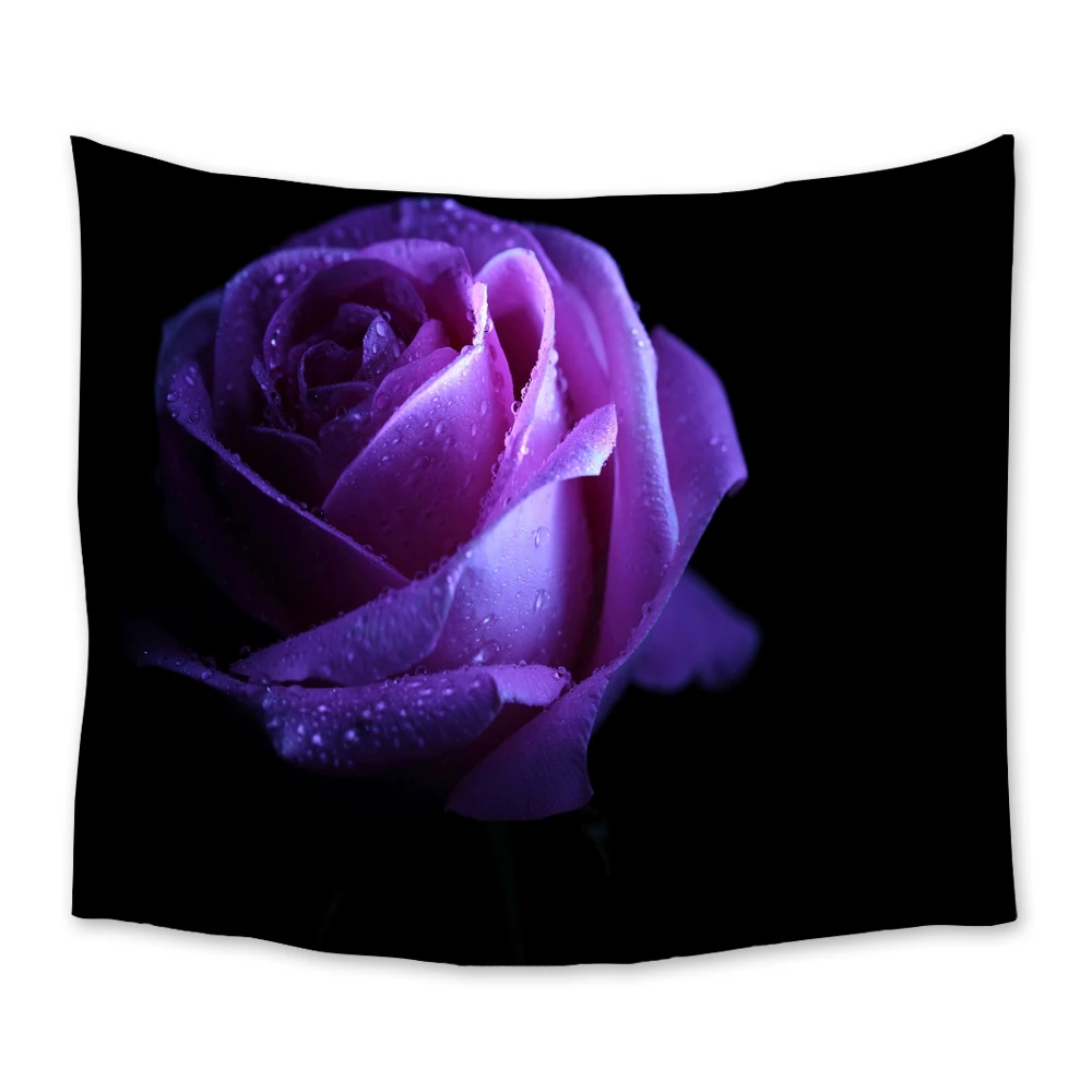 Розовый активного образа жизни с цветочным рисунком Цвет Черный гобелен Одеяло