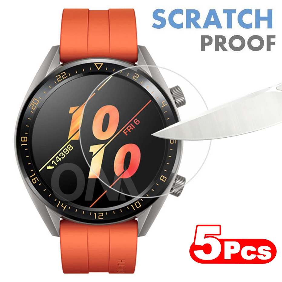 5 шт. 9H Премиум Закаленное стекло для Huawei Watch GT Active элегантный 42 мм 46 Смарт часы