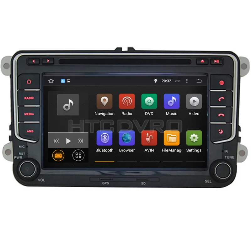 YMODVHT 7 дюймовый Восьмиядерный Android 9 0 1 автомобильный DVD GPS для VW