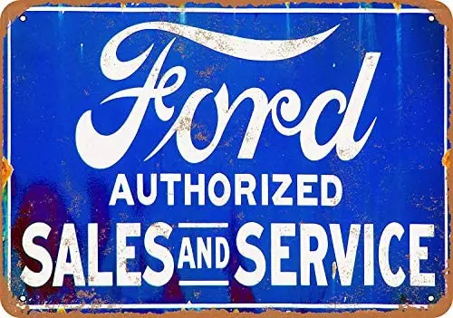 

SRongmao 8x12 металлический знак авторизованный продажи и обслуживание Ford
