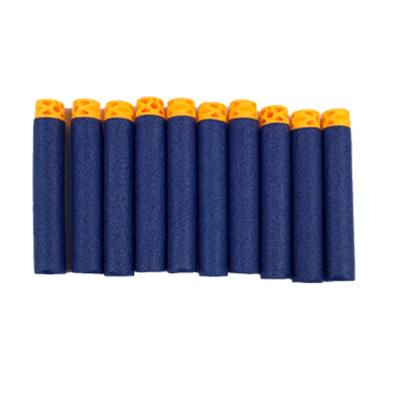 100 шт. для Nerf комплект бластеров для Nerf пули мягкие полые 7,2 см Запасной комплект для Дартс Игрушечный Пистолет пули подарок для детей - Цвет: 100pcs  Blue
