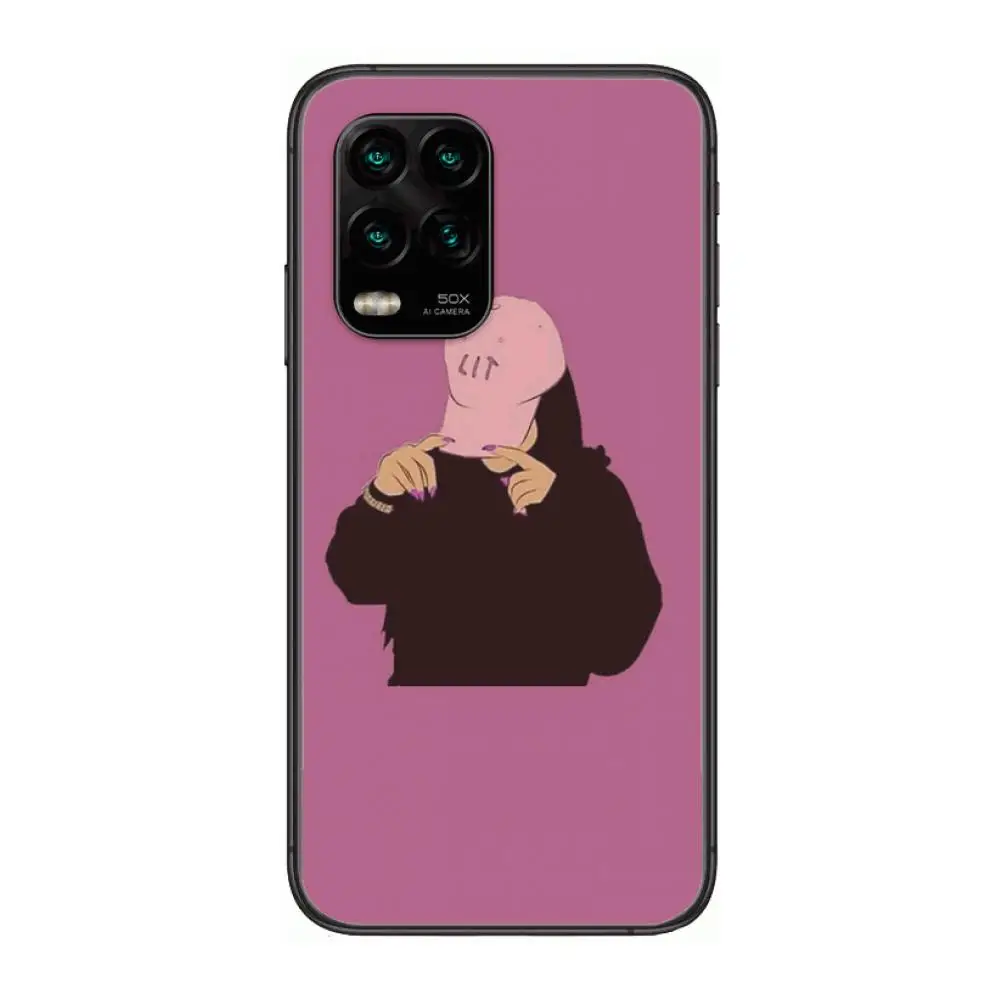 

Simple girl Oneself cartoon Phone Case For XiaoMi Redmi Note 9S 8 7 6 5 A Pro T Y1 Anime Black Cover Silicone Back Pretty