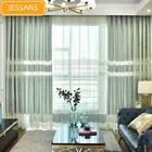 Шторы с вышивкой для гостиной и спальни, современные минималистичные шторы из шенили, шторы с вышивкой, готовый продукт