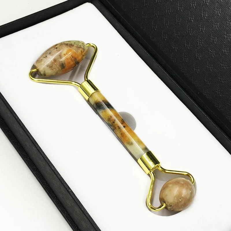 

Facial Jade Roller Massager Eye Face Neck Relaxation Slimming Tool Jade Roller Massager with Gift Box