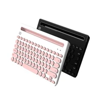 ik3381 wireless bluetooth keyboard 78 keys multi devices connection office keyboard ipads tablet phone stand holder