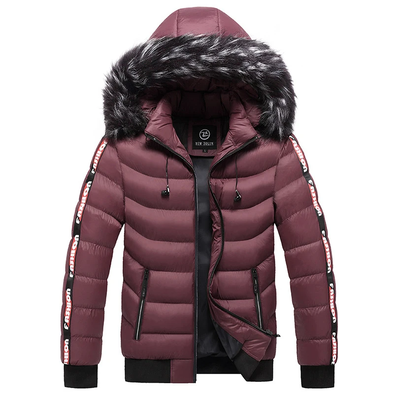 Autumn And Winter Hooded Men's Cotton Padded Jacket Youth Jacket European And American Windproof Cotton Padded Jacket Leisure