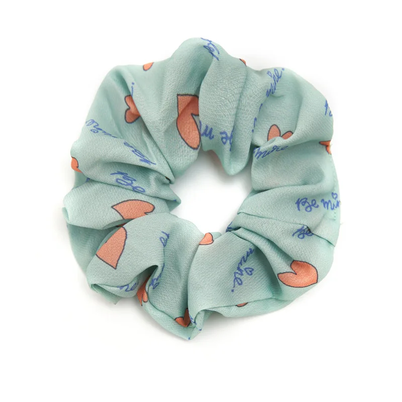 

Korean new bow tie stripe dot large intestine circle girl pan hair ball hair rope three state hair circle