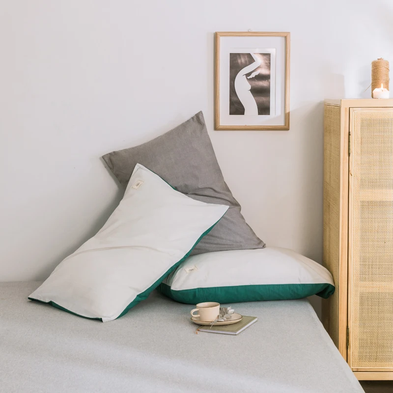 

Suitable For All Seasons And Smooth & Soft Set Of 2 Pillow Shams 100% Cotton Pillowcase (19''X30'') Decorative Home Pillow Cover