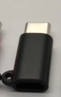 Черный Адаптер Micro USB Женский к USBC Мужской конвертер для huawei mate 20 X Pro P20 P30 samsung S9 S10 Plus Micro Usb к type-C зарядное устройство - Цвет: Черный