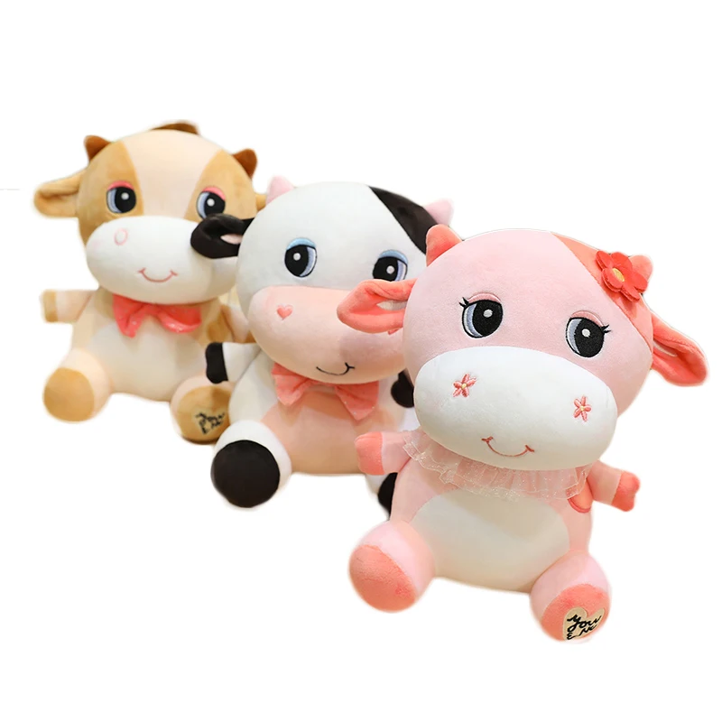 1 шт. мягкая плюшевая игрушка в виде молочной коровы 22/26 см | Игрушки и хобби