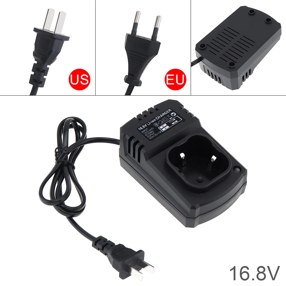 80cm Universal DC 16.8V Portable Lithium Battery Rechargeable Charger Support 100-240V for Lithium Electrical Drill/Screwdriver