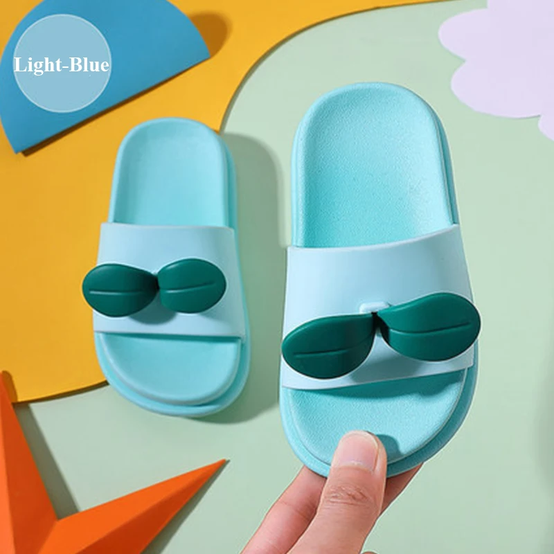 Тапочки детские с рисунком листьев Нескользящие