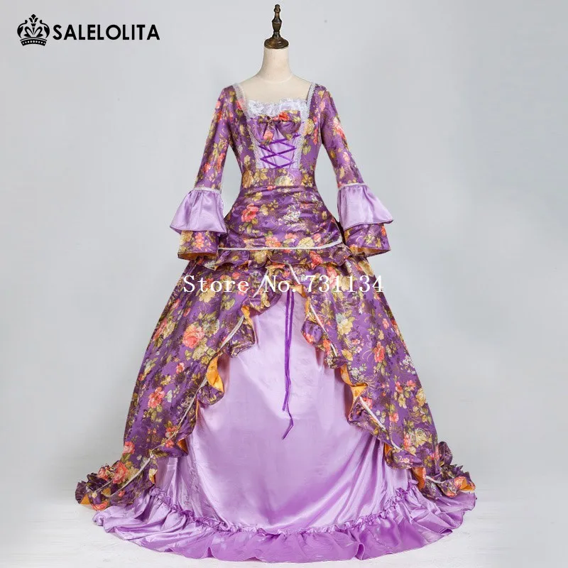 

Платье для маскарада в викторианском стиле 18-го века в стиле рококо