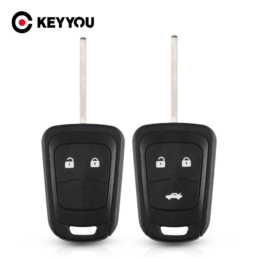 Чехол KEYYOU на 2/3 кнопок для Chevrolet AVEO Cruze Opel Malibu Sonic Сменный ключа HU100|Ключ от авто| |