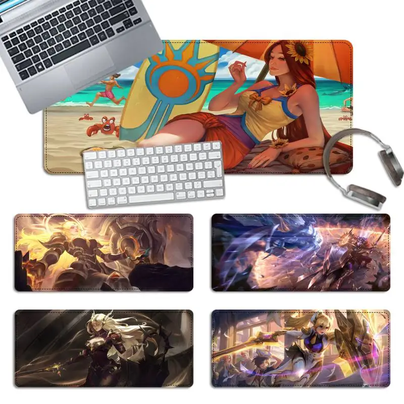 

Забавные League Of Legends Leona Мышь игровой коврик Мышь Pad большие Мышь коврик для рабочего стола компьютер Мышь площадку для патруля